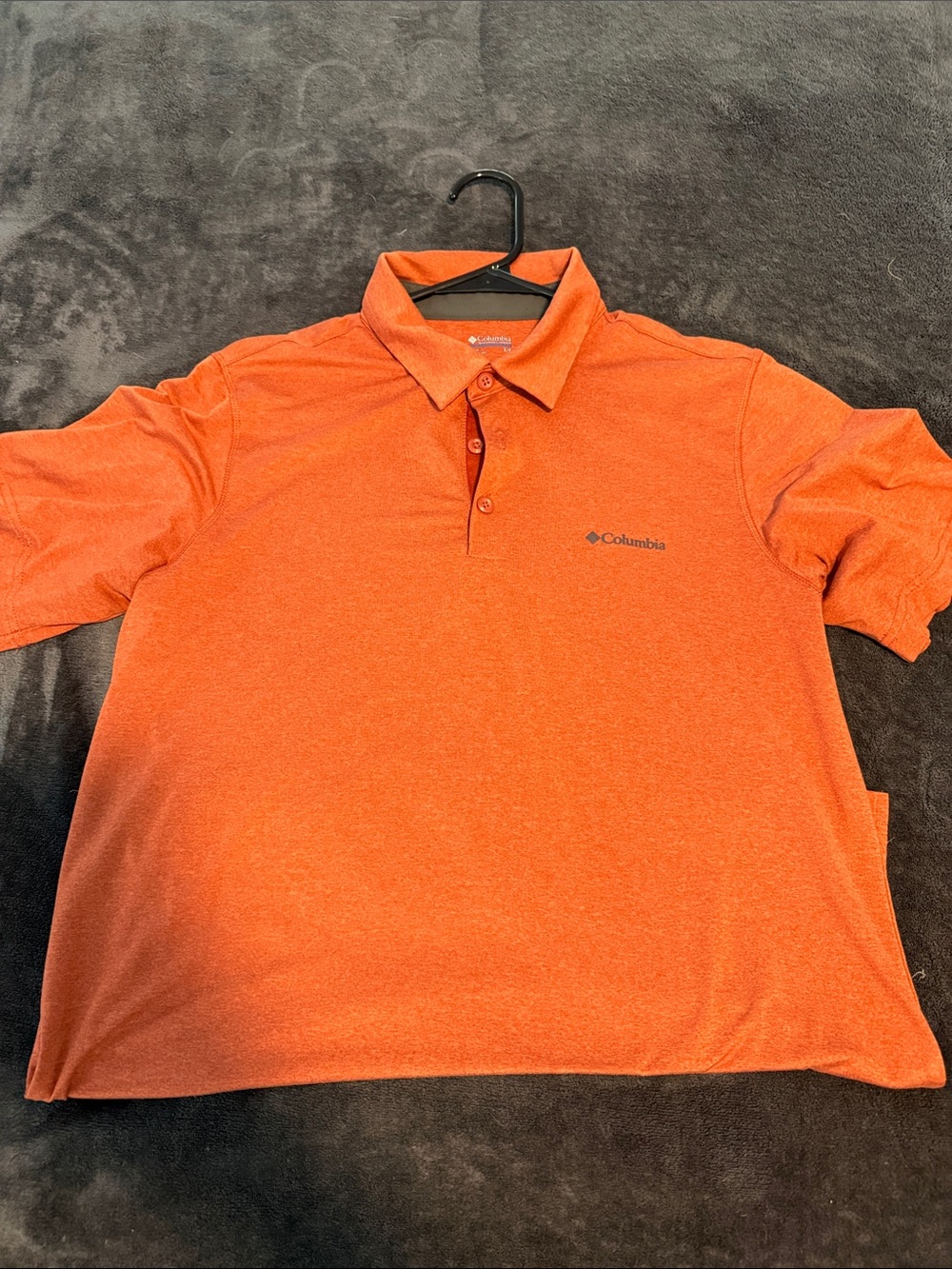 Columbia Men's Heathered Orange Polo
